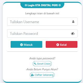Register PGRI Pesisir Barat - Persatuan Guru Republik Indonesia Cabang Pesisir Barat